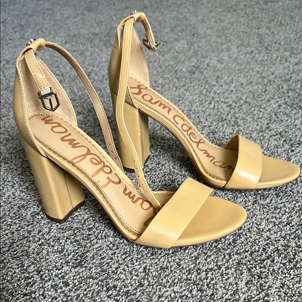 Sam Edelman Tan Block Heel Sandals